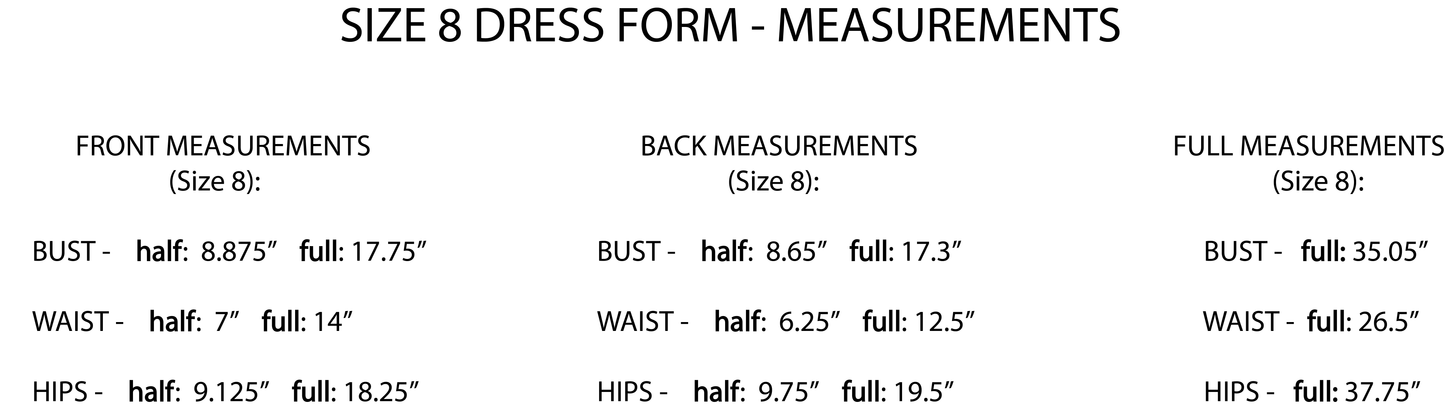 FREE Size 8 Bodice Block & Pattern Grading Instructions
