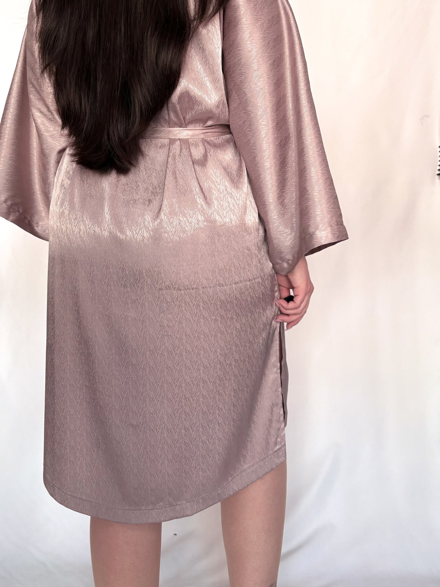 Cultus Mauve Satin Bathrobe