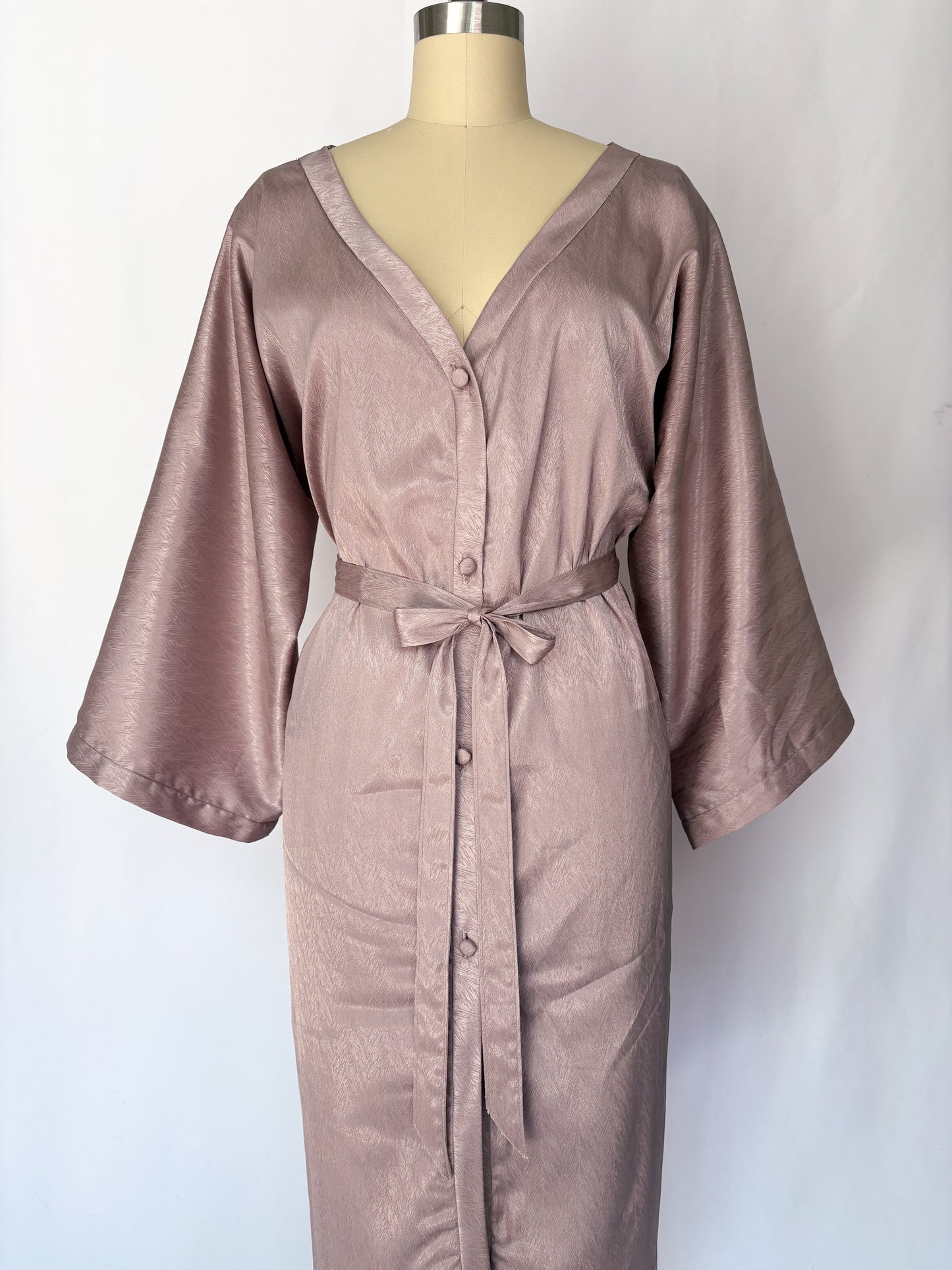 Cultus Mauve Satin Bathrobe