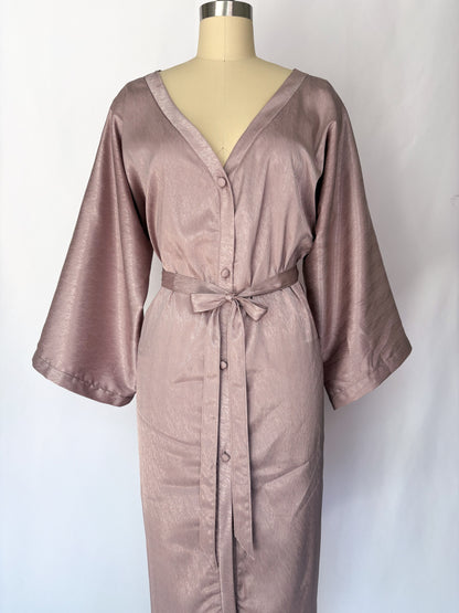 Cultus Mauve Satin Bathrobe
