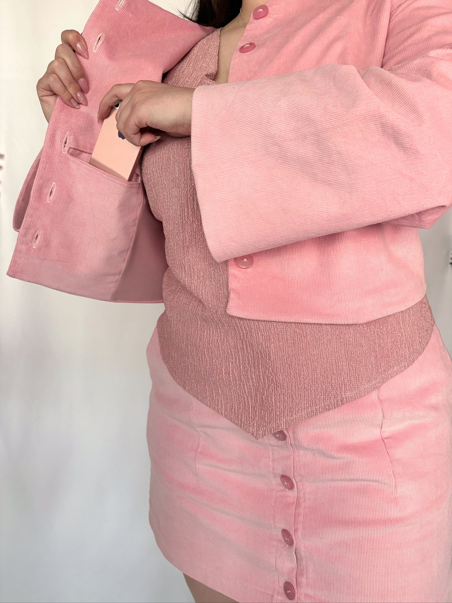 Pink Corduroy Jacket
