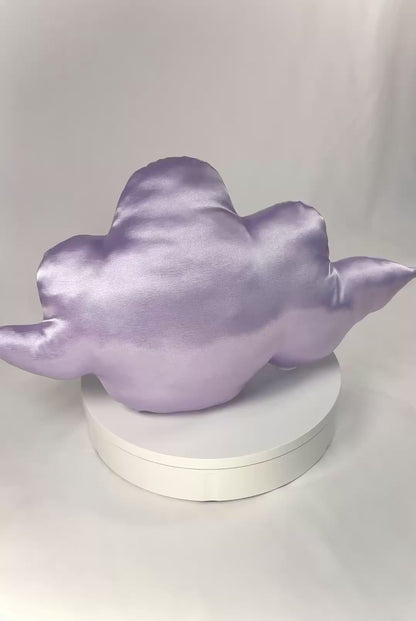 Purple Satin Cloud Pillow