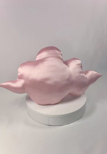 Blush Satin Cloud Pillow